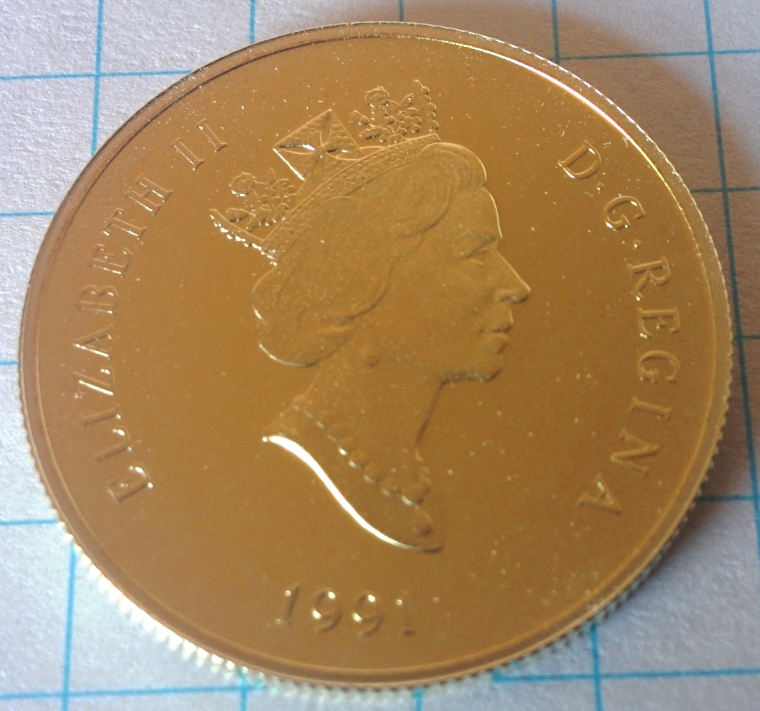 Canada gold coin; old French gold coins (10, 20 Franc)