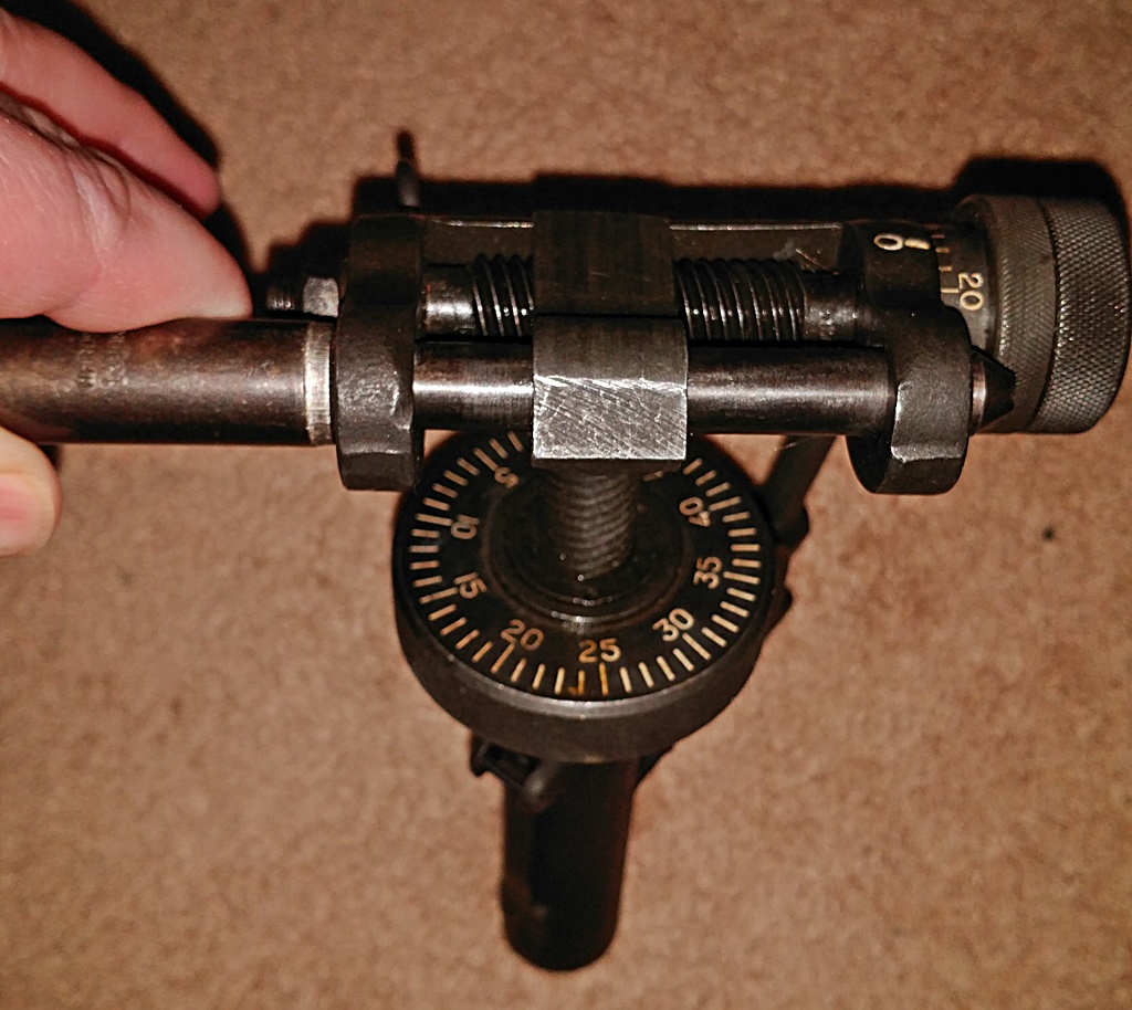 WTS REDUCED T&E mechanism for 50 cal M3 tripod; also works on 30 cal M2 tripod