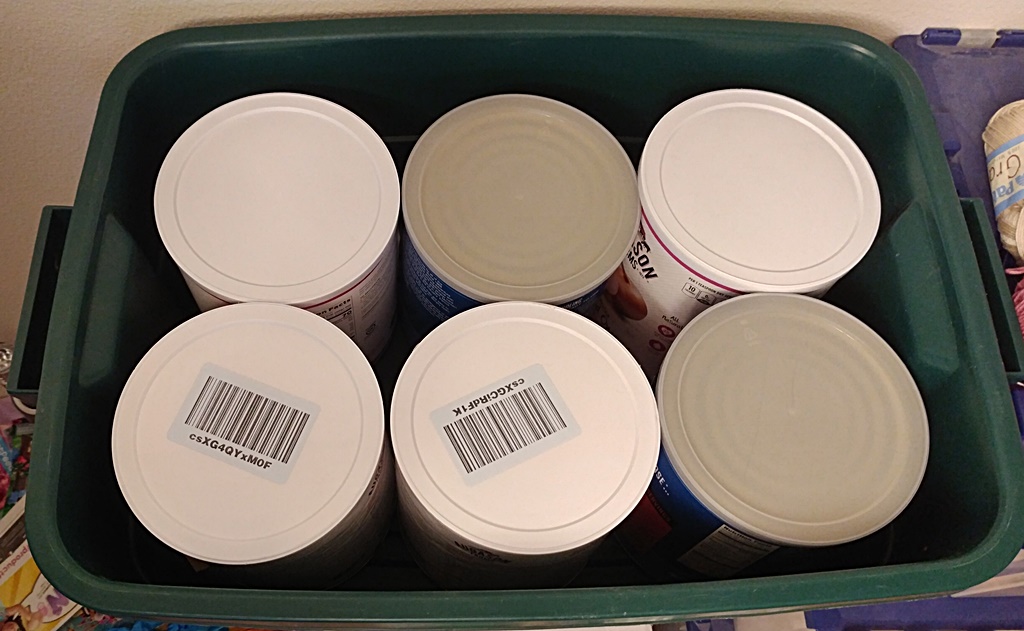 Storing 10 cans at homeFOUND IT!