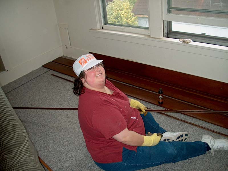 Francie and the woodwork