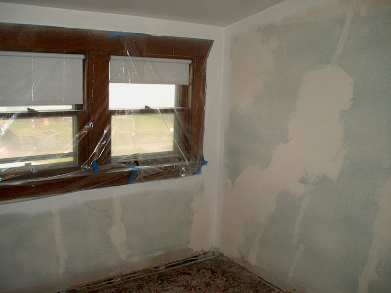 Spray texture applied