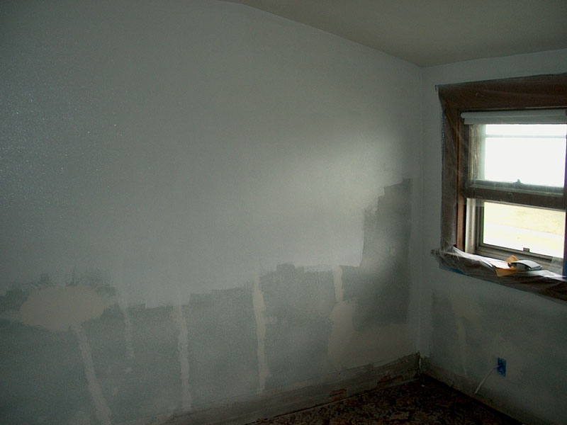 Spray texture applied