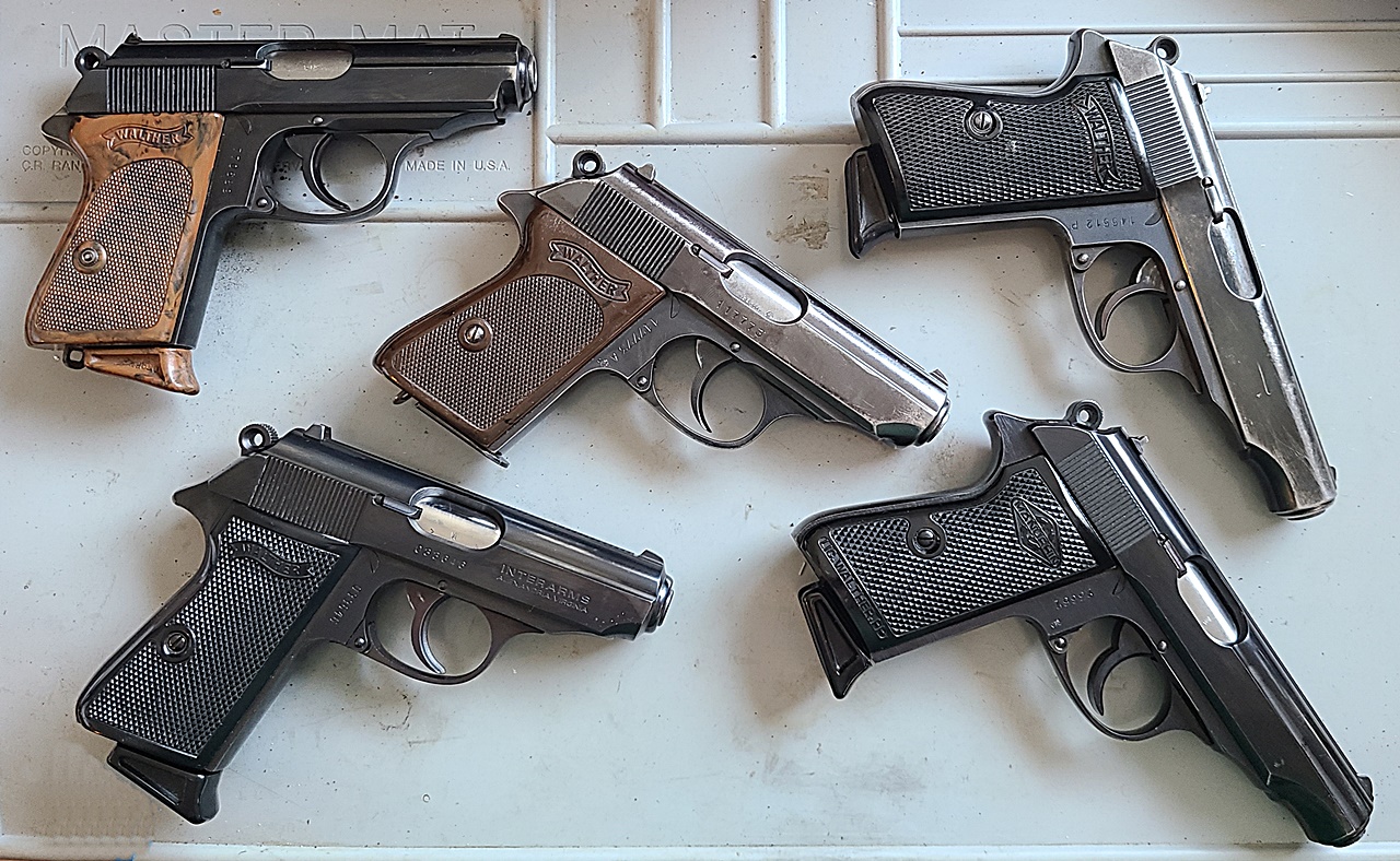 My 5-gun PP series collection | Walther Forums